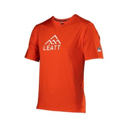 LEATT NOWOŚĆ KOSZULKA ROWEROWA MTB TRAIL 1.0 X-FLOW JERSEY GLOW KOLOR CZERWONY ROZMIAR L