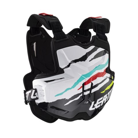 LEATT OSŁONA KLATKI PIERSIOWEJ (BUZER) CHEST PROTECTOR 1.5 TORQUE TIGER KOLOR BIAŁY/CZARNY