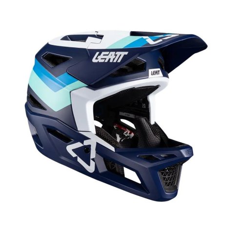 LEATT KASK ROWEROWY MTB GRAVITY 4.0 V24 HELMET BLUE KOLOR NIEBIESKI ROZMIAR S (55-56 cm)