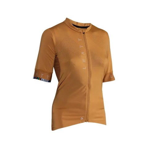 LEATT NOWOŚĆ KOSZULKA ROWEROWA (DAMSKA) MTB ENDURANCE 5.0 WOMAN JERSEY RUST KOLOR ZŁOTY ROZMIAR M