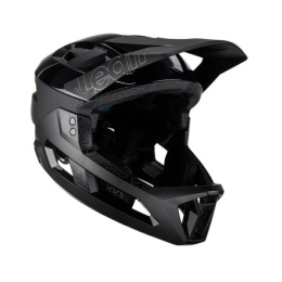 LEATT KASK ROWEROWY MTB ENDURO 3.0 (WYPINANA SZCZĘKA/KASK 3W1) V23 STEALTH KOLOR CZARNY ROZMIAR S (51-55 cm)