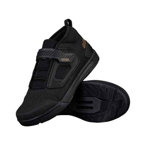 LEATT (NOWOŚĆ 2024) BUTY ROWEROWE CLIP 4.0 (SPD) SHOE BLACK KOLOR CZARNY ROZMIAR 42 / 26.5 cm