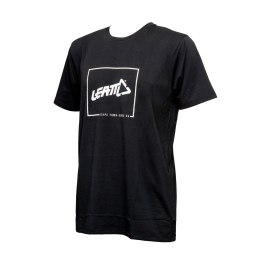 LEATT KOSZULKA T-SHIRT BLACK/WHITE KOLOR CZARNY/BIAŁY ROZMIAR XL (LIMITOWANY)