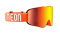 GOGLE NEON HYPE ORANGE SZYBA LUSTRZANA RED (S2)