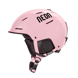 KASK DZIECIĘCY NA NARTY I DESKĘ NEON ALPHA LIGHT PINK