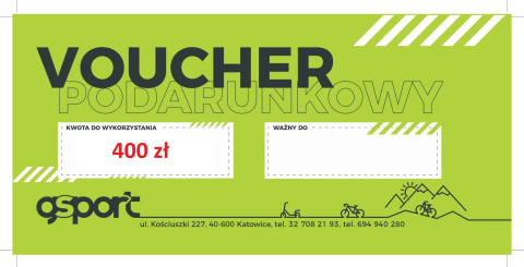 BON VOUCHER PODARUNKOWY GSPORT 400 ZŁ