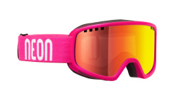 Gogle Narciarskie NEON JOLLY I Pink White, Szyba: Red