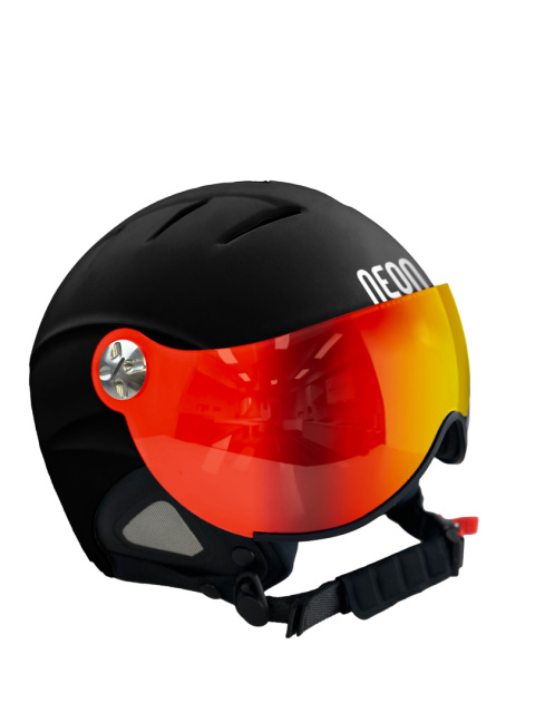 KASK NA NARTY I DESKĘ NEON VISOR I BLACK, SZYBA: Z PHOTOCHROMEM RED, ROZMIAR: L