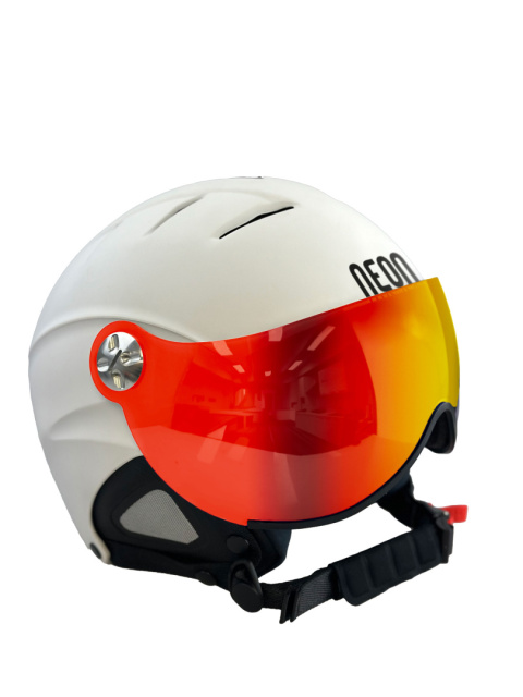 KASK NA NARTY I DESKĘ NEON VISOR I WHITE, SZYBA: Z PHOTOCHROMEM RED, ROZMIAR: L