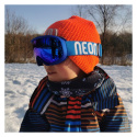 Gogle narciarskie NEON JOLLY I Blue white, Szyba: Blue