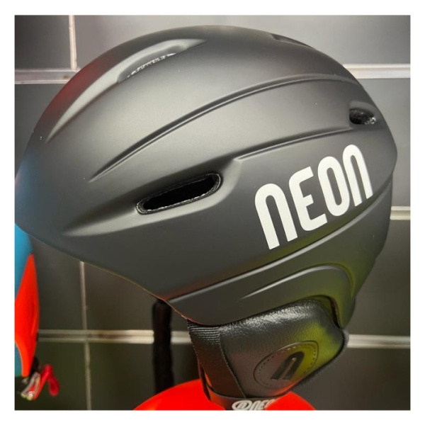 Kask narciarski dla dzieci NEON KID czarny | M 56-58 cm