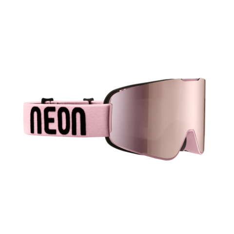 Gogle narciarskie NEON HYPE I Light Pink, Szyba Lustrzana Gold