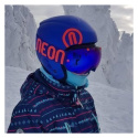 KASK DZIECIĘCY NEON HERO PLUS BLUE ROYAL /RED