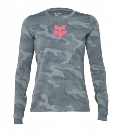 KOSZULKA ROWEROWA Z DŁUGIM RĘKAWEM FOX LADY RANGER TRU DRI CLOUD GREY M