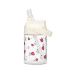 Butelka do picia Tritan LADYBUG 350 ml ze słomką