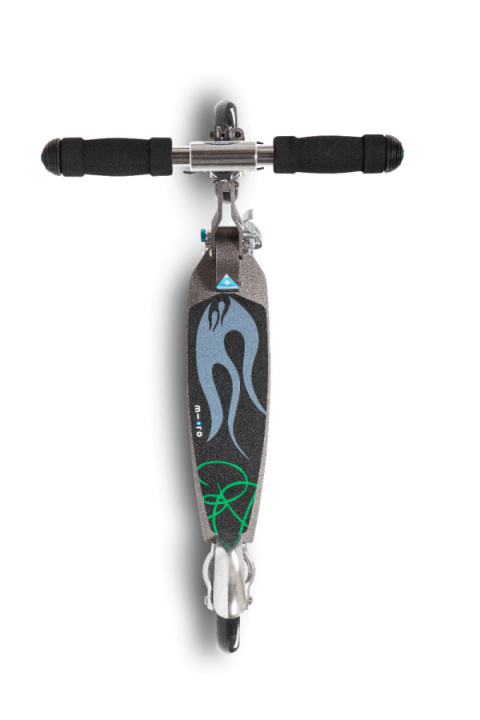 Hulajnoga MICRO Speed Plus srebrna w płomienie