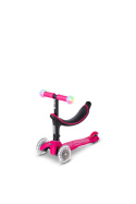 Hulajnoga dziecięca MINI Mini2Grow Deluxe Magic świecące koła LED różowa