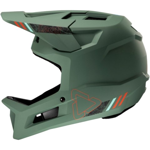 Kask rowerowy LEATT MTB Gravity 1.0 V25 Helmet (turkusowy, M)