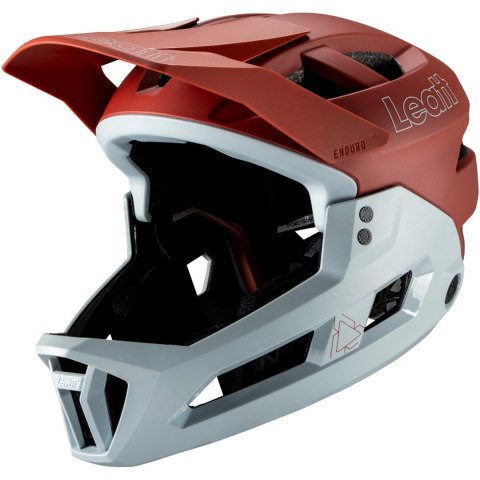 Kask rowerowy LEATT MTB Enduro 2.0 V25 Helmet (czerwono-szary, M/55-59)