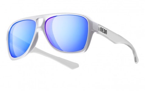 NEON Okulary przeciwsłoneczne Board prezroczyste, szkła niebieskie