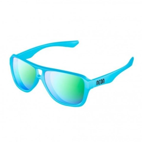NEON Okulary przeciwsłoneczne Board cyjanowe, szkła niebieskie