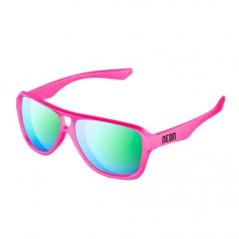 NEON Okulary przeciwsłoneczne Board różowe, szkła zielone
