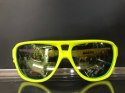 NEON Okulary przeciwsłoneczne Board żółte, szkła złote