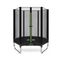 VIRTUFIT TRAMPOLINA DLA DZIECI Z SIATKĄ BEZPIECZEŃSTWA - CZARNA - 140 CM