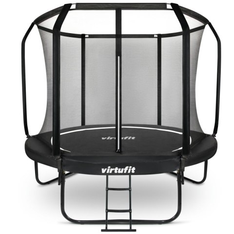 VIRTUFIT TRAMPOLINA PREMIUM Z SIATKĄ BEZPIECZEŃSTWA - CZARNA - 305 CM