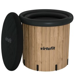 VIRTUFIT WANNA LODOWA XXL - 375 LITRÓW - IMITACJA DREWNA - Z AKCESORIAMI
