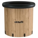 VIRTUFIT WANNA LODOWA XXL - 375 LITRÓW - IMITACJA DREWNA - Z AKCESORIAMI