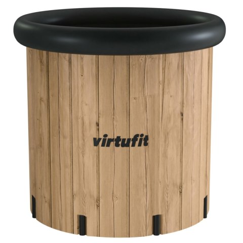 VIRTUFIT WANNA LODOWA XXL - 375 LITRÓW - IMITACJA DREWNA - Z AKCESORIAMI