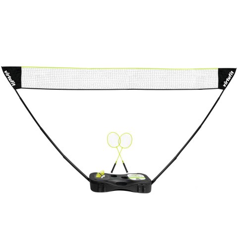 VIRTUFIT ZESTAW 2-W-1 PRZENOŚNY ZESTAW DO BADMINTONA I TENISA - W ZESTAWIE WALIZKA I RAKIETKI