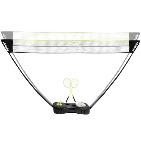 VIRTUFIT ZESTAW 2-W-1 PRZENOŚNY ZESTAW DO BADMINTONA I TENISA - W ZESTAWIE WALIZKA I RAKIETKI