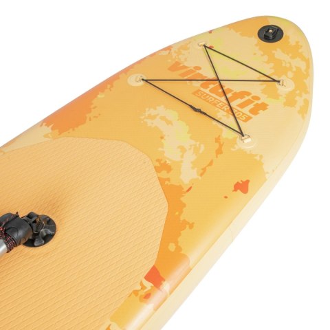VIRTUFIT DESKA SUP SURFER 305 - POMARAŃCZOWY - Z ŻAGLEM WIATROWYM I AKCESORIAMI
