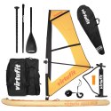 VIRTUFIT DESKA SUP SURFER 305 - POMARAŃCZOWY - Z ŻAGLEM WIATROWYM I AKCESORIAMI