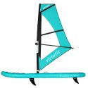 VIRTUFIT DESKA SUP SURFER 305 - TURKUSOWY - Z OSŁONĄ PRZECIWWATROWĄ I AKCESORIAMI