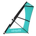 VIRTUFIT DESKA SUP SURFER 305 - TURKUSOWY - Z OSŁONĄ PRZECIWWATROWĄ I AKCESORIAMI