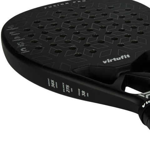 VIRTUFIT RAKIETA PADEL FUSION PRO - CZARNO-SREBRNA