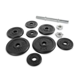 VIRTUFIT REGULOWANY ZESTAW HANTLI PRO - ZESTAW SZTANGI - ŻELIWO - 1 X 15 KG