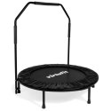 VIRTUFIT SKŁADANA TRAMPOLINA FITNESS Z UCHWYTEM - CZARNA - 100 CM