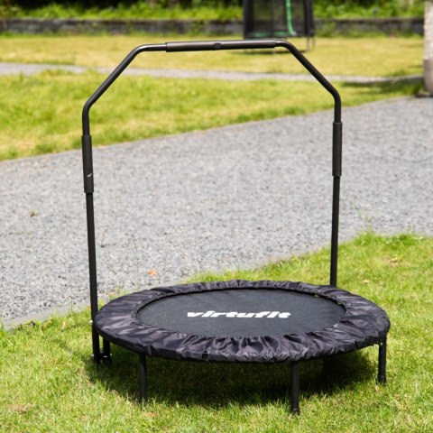 VIRTUFIT SKŁADANA TRAMPOLINA FITNESS Z UCHWYTEM - CZARNA - 100 CM