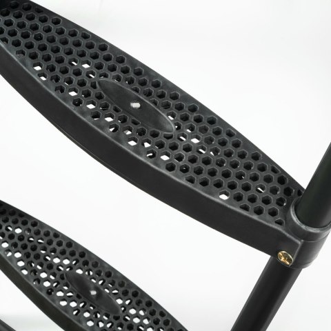 VIRTUFIT TRAMPOLINA PREMIUM Z SIATKĄ BEZPIECZEŃSTWA - CZARNA - 251 CM