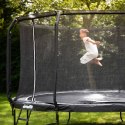VIRTUFIT TRAMPOLINA PREMIUM Z SIATKĄ BEZPIECZEŃSTWA - CZARNA - 251 CM