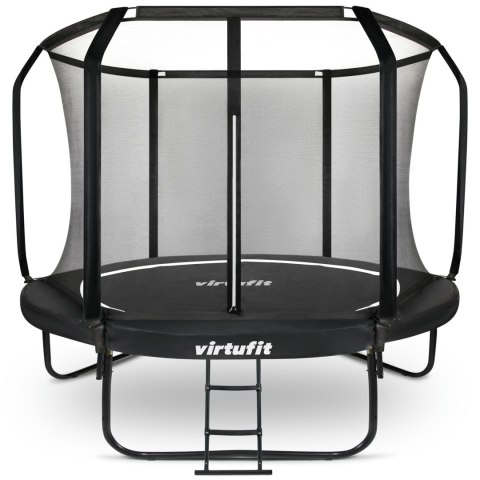 VIRTUFIT TRAMPOLINA PREMIUM Z SIATKĄ BEZPIECZEŃSTWA - CZARNA - 366 CM