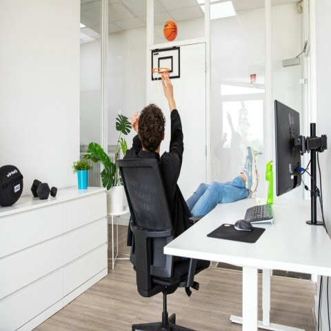 VIRTUFIT TABLICA DO KOSZYKÓWKI PRO MINI Z 2 PIŁKAMI I POMPKĄ - CZARNA