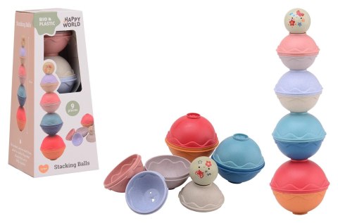 Wieża z kulek BIOplastik Happy World 12m+