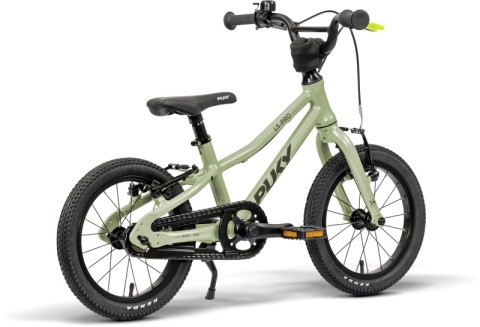 Rower dziecięcy PUKY LS-PRO LTD | zielony (mint green), rozmiar 14" + boczne kółka