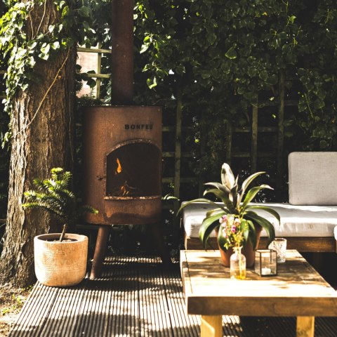 BONFEU KOMINEK OGRODOWY BONTON 40 RDZAWY