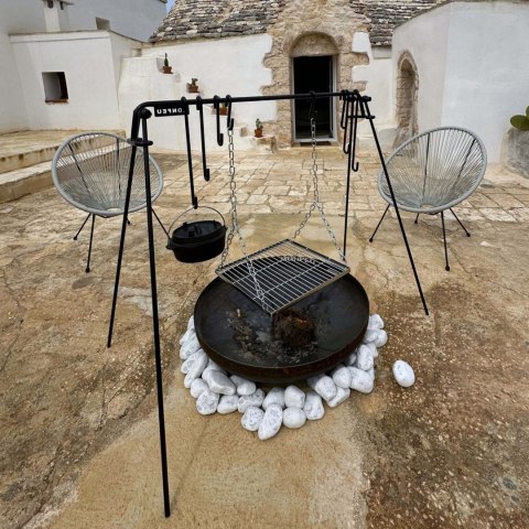 BONFEU STALOWY STOJAK NAD OGNISKO